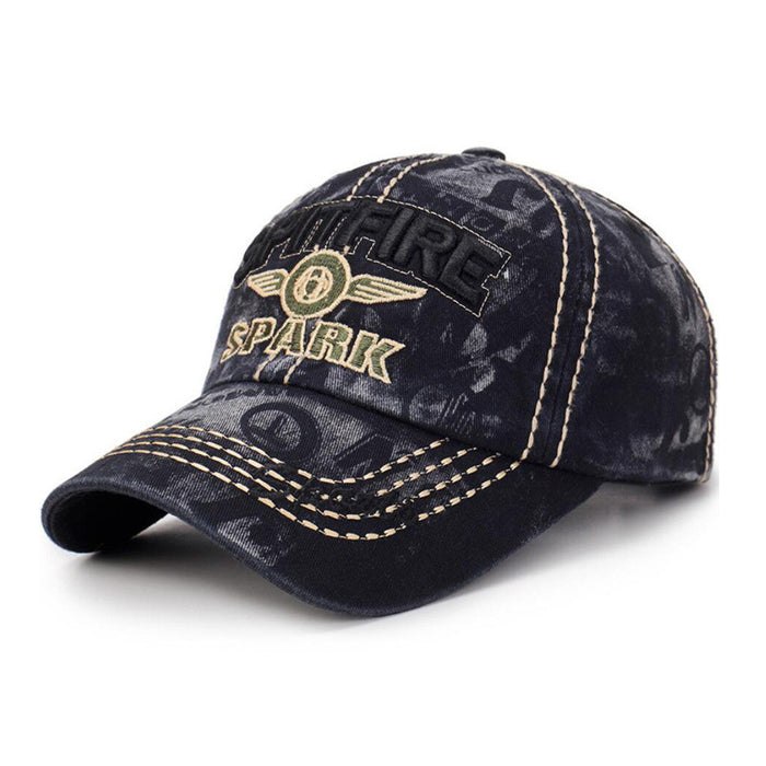 [Fashion Washed Denim Baseball Cap Fashion Four Seasons Sunshade]