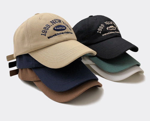 Korean retro baseball cap for women, versatile in autumn and winter,