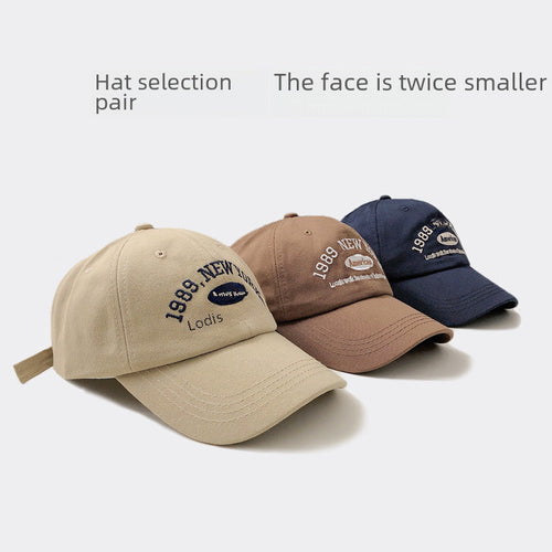 Korean retro baseball cap for women, versatile in autumn and winter,