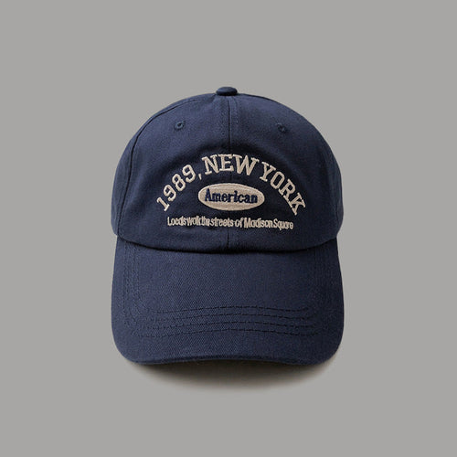 Korean retro baseball cap for women, versatile in autumn and winter,