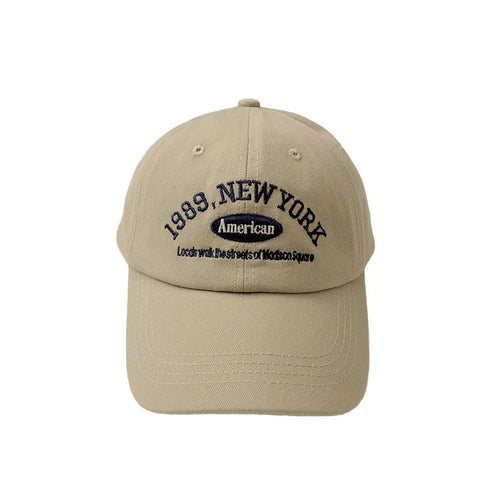 Korean retro baseball cap for women, versatile in autumn and winter,