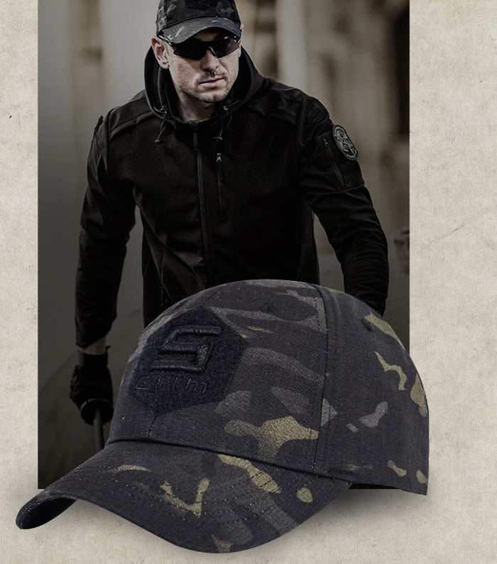 [Dark Camouflage Tactical Special Forces Cap]